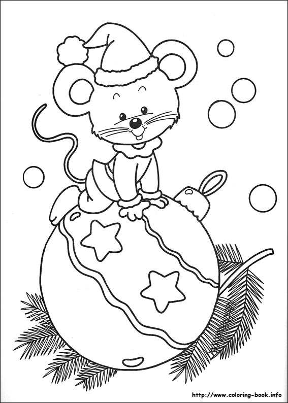 Christmas coloring picture