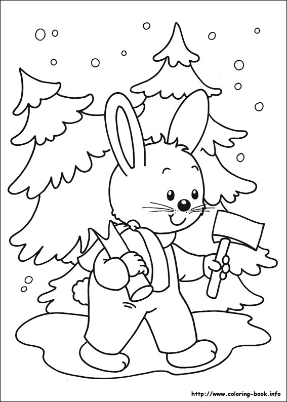 Christmas coloring picture