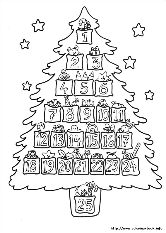 Christmas coloring picture