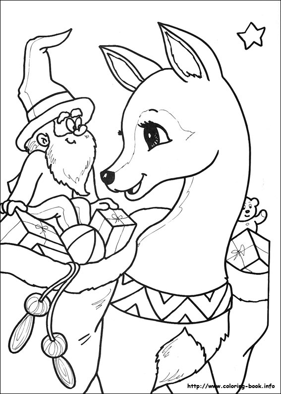 Christmas coloring picture