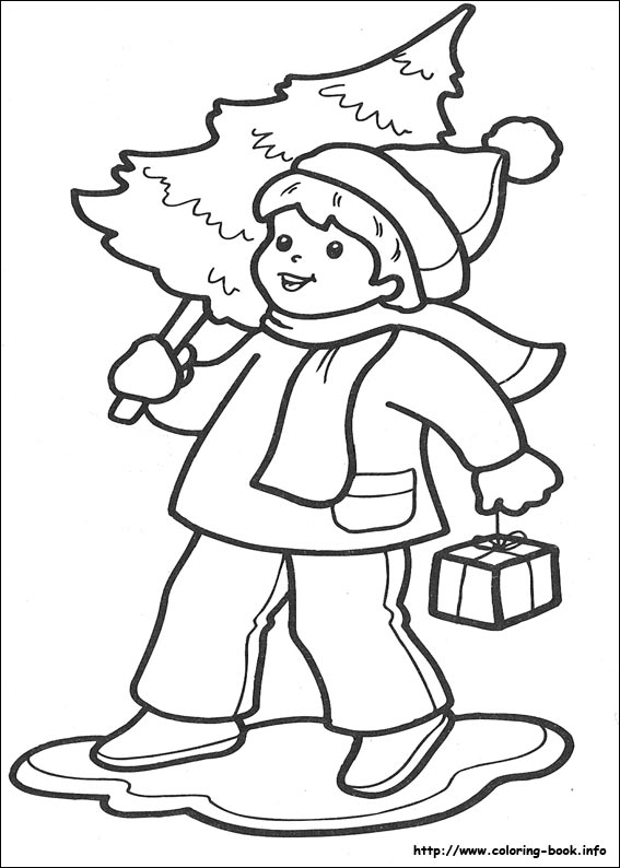 Christmas coloring picture