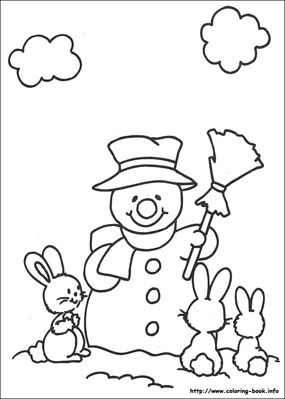 Christmas coloring picture