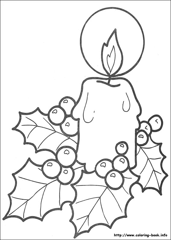 Christmas coloring picture