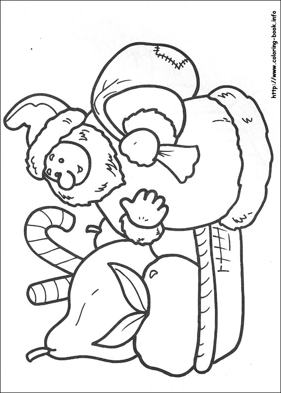 Christmas coloring picture