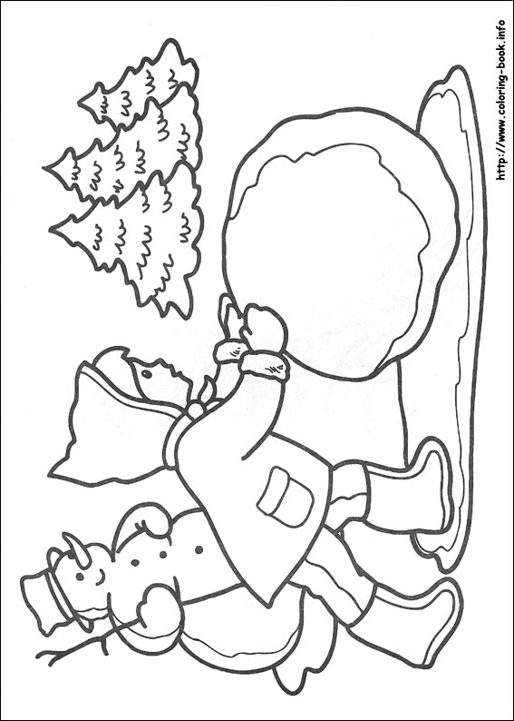 Christmas coloring picture