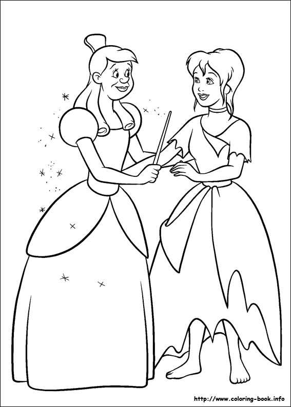 Cinderella coloring picture