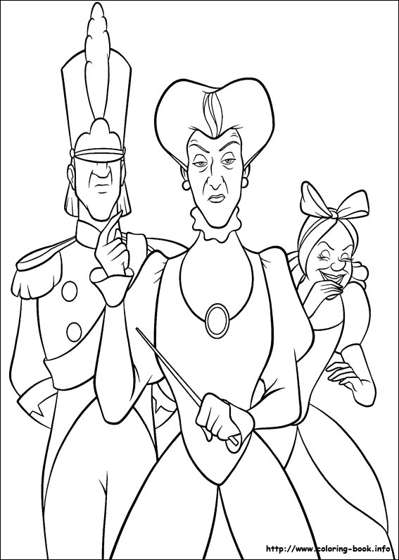 Cinderella coloring picture