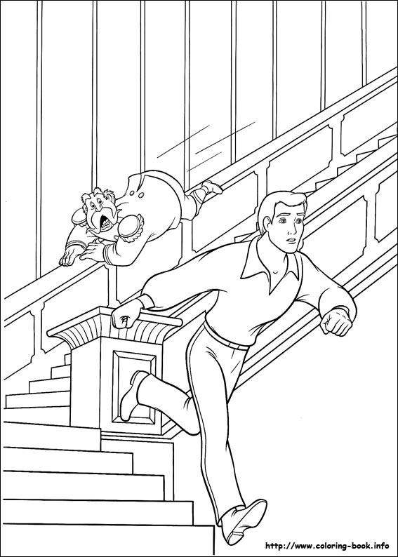 Cinderella coloring picture