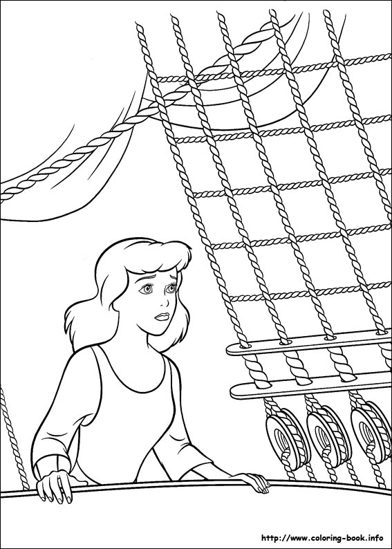 Cinderella coloring picture