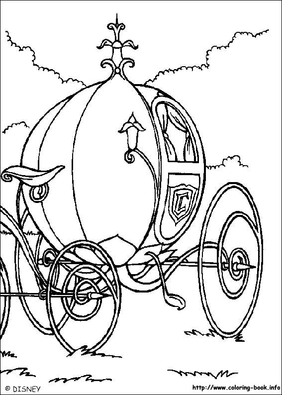 Cinderella coloring picture