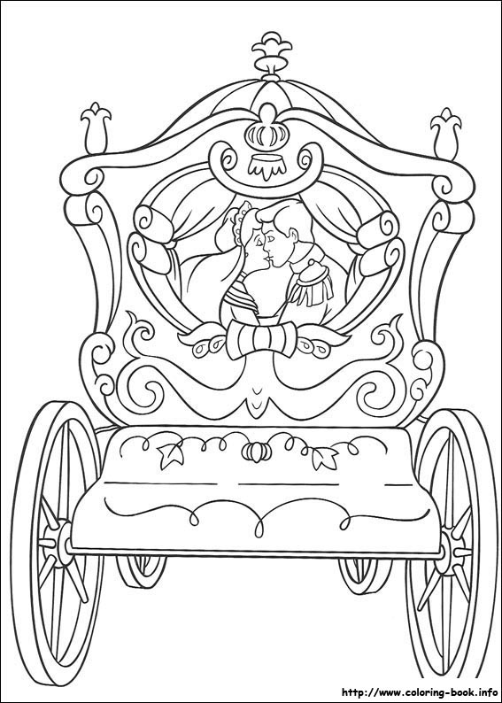 Cinderella coloring picture