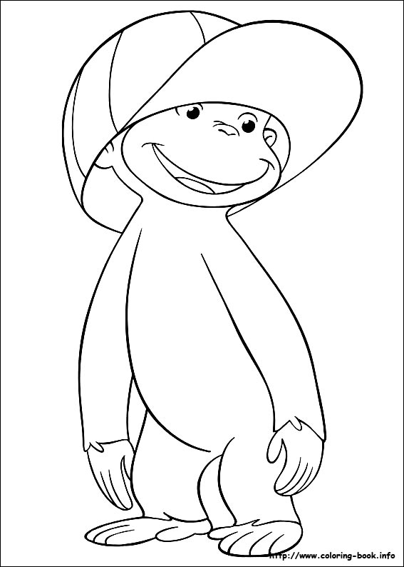 Curious George coloring picture