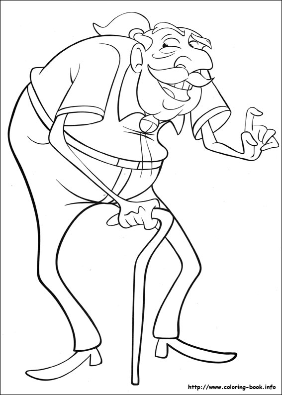 Curious George coloring picture