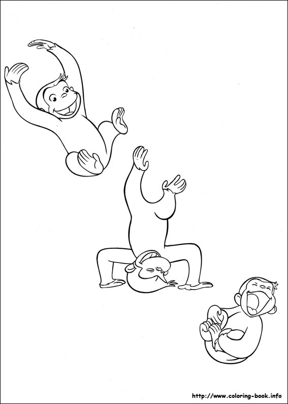 Curious George coloring picture