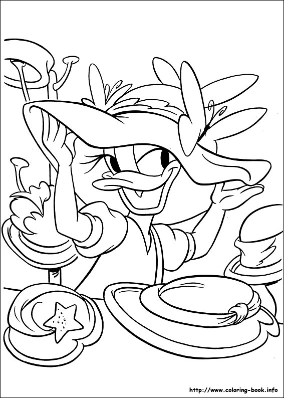 Daisy coloring picture