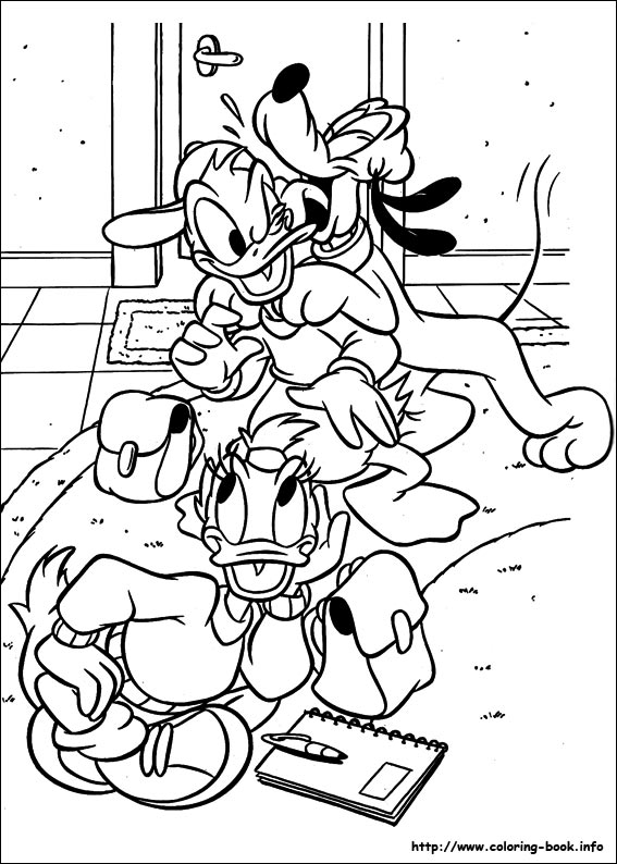 Daisy coloring picture