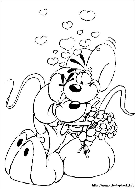 Diddl coloring picture