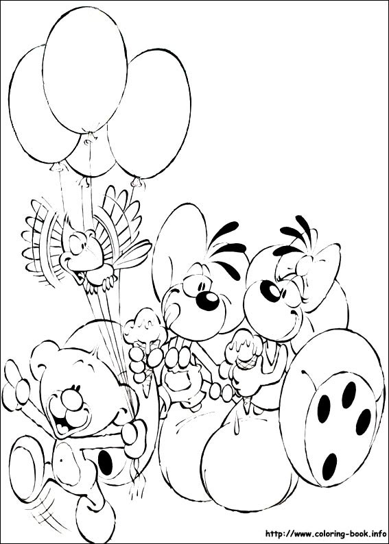 Diddl coloring picture