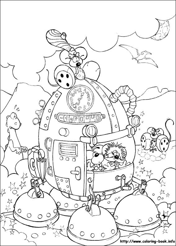 Diddl coloring picture