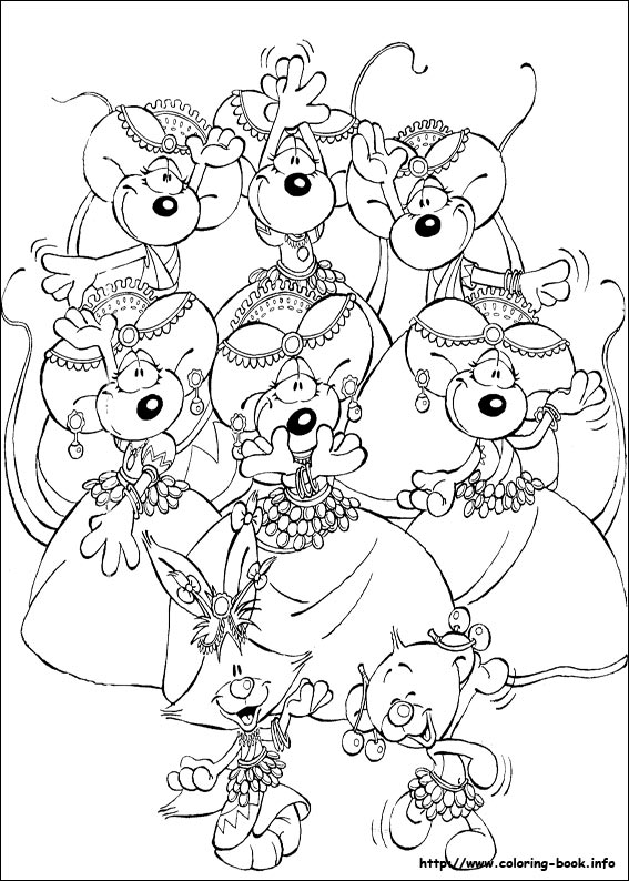 Diddl coloring picture