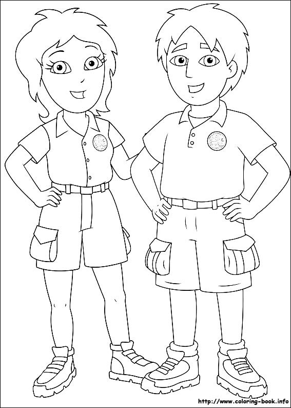 Go, Diego, go! coloring picture