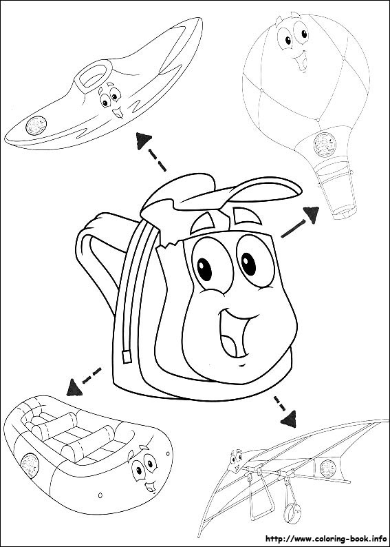 Go, Diego, go! coloring picture