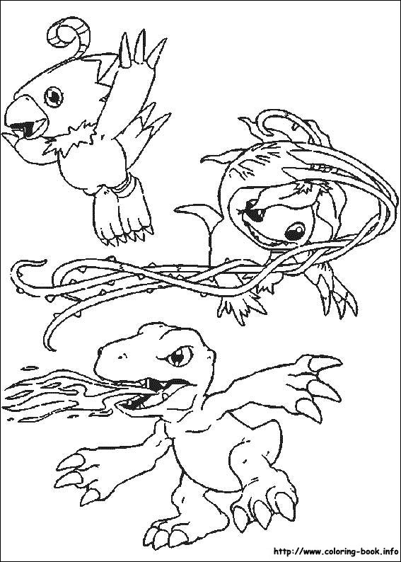 Digimon coloring picture