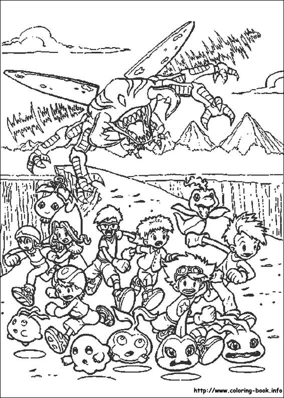 Digimon coloring picture