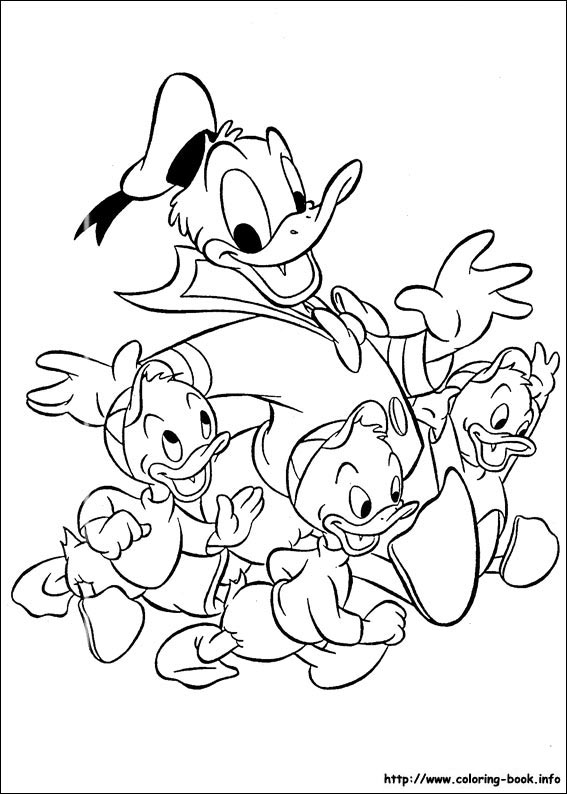 Donald coloring picture