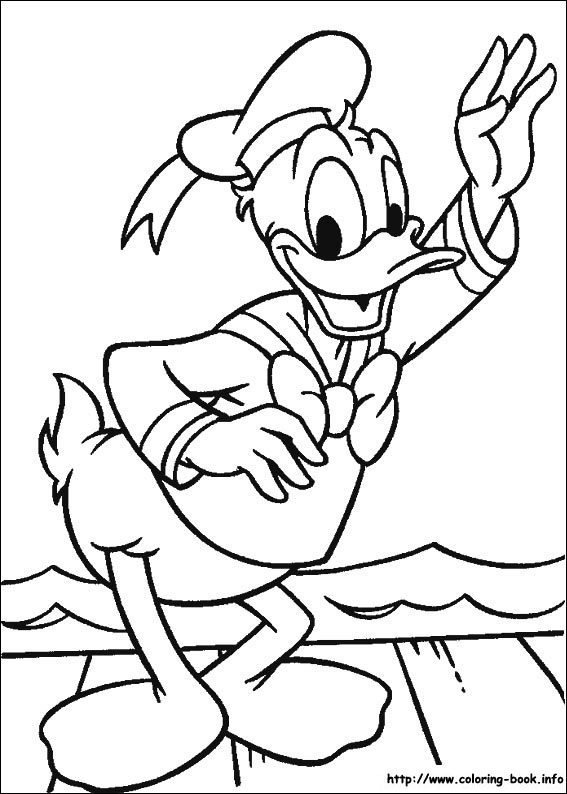 Donald coloring picture