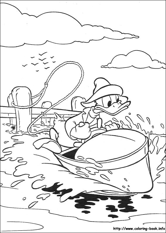 Donald coloring picture