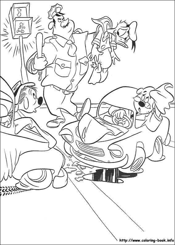 Donald coloring picture