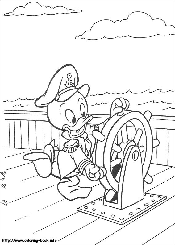 Donald coloring picture