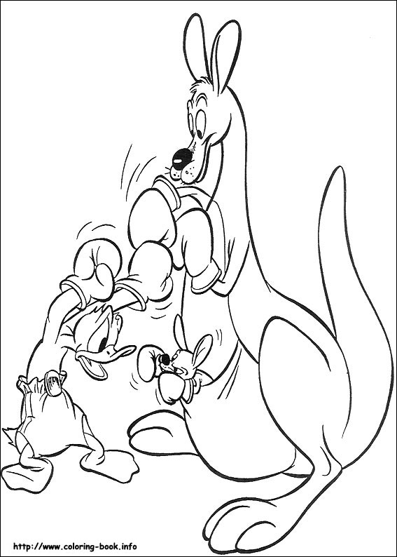 Donald coloring picture