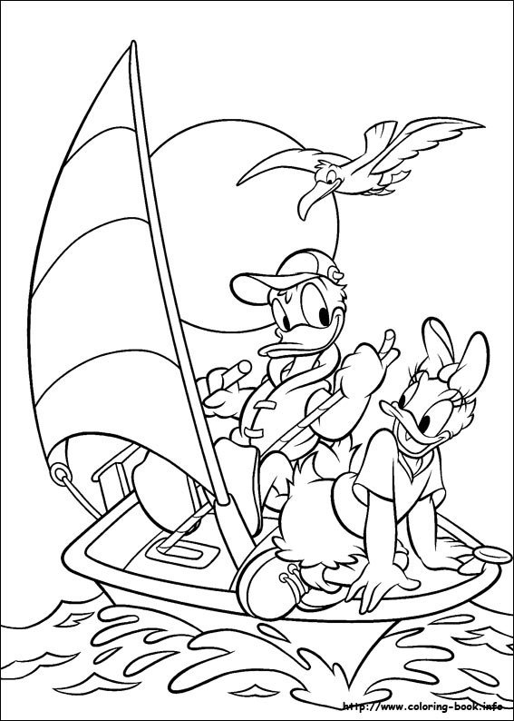 Donald coloring picture