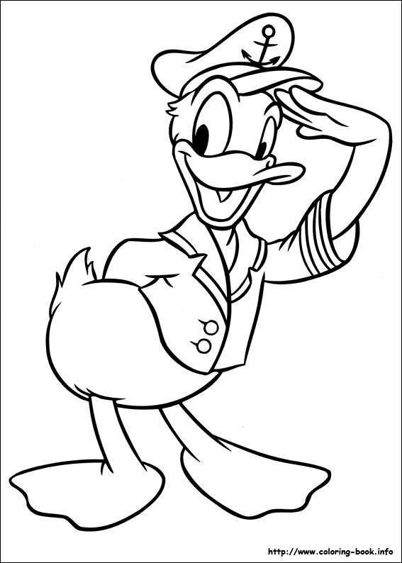 Donald coloring picture