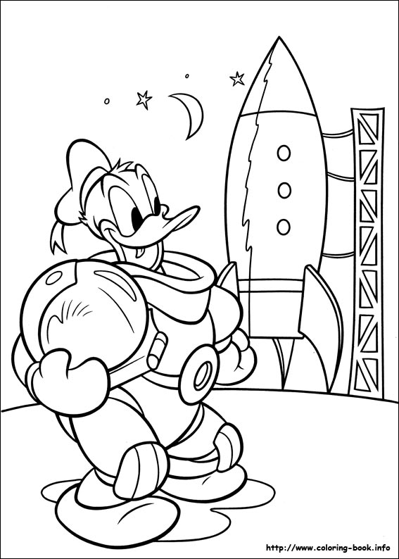 Donald coloring picture