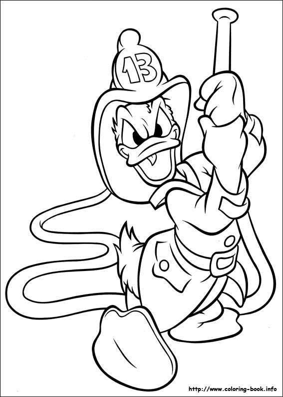 Donald coloring picture