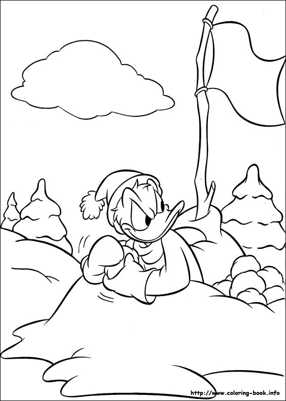 Donald coloring picture