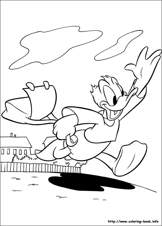 Donald coloring picture