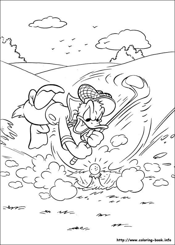 Donald coloring picture