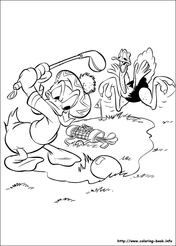 Donald coloring picture