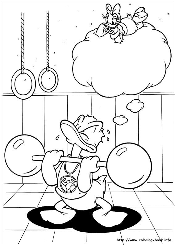 Donald coloring picture