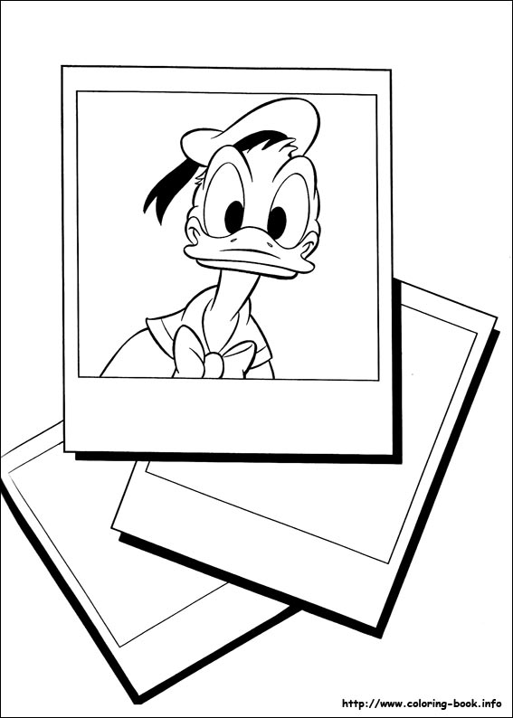 Donald coloring picture