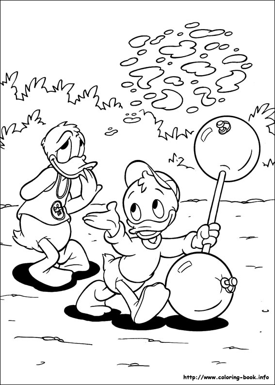 Donald coloring picture