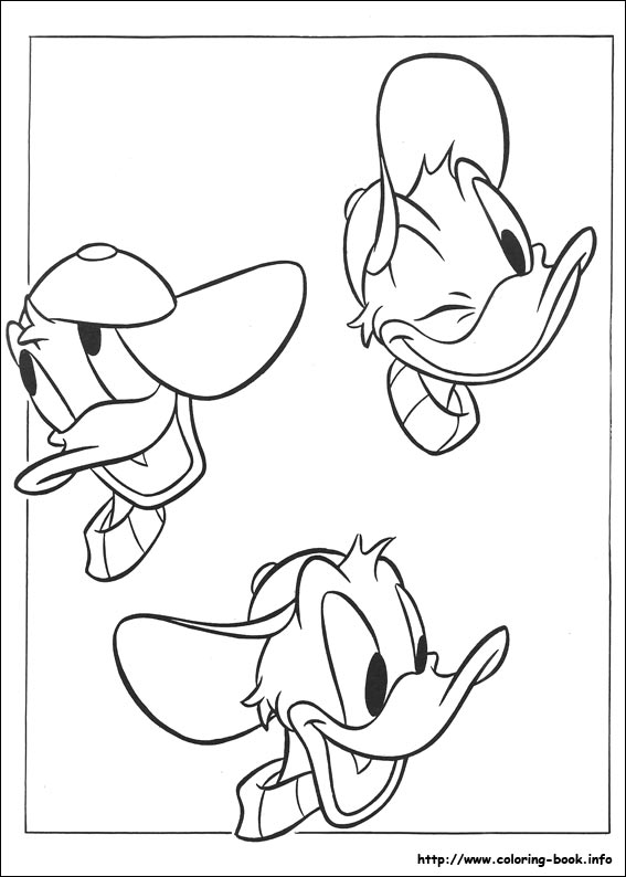 Donald coloring picture