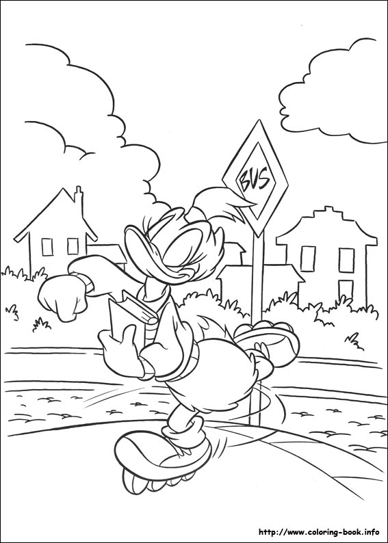 Donald coloring picture