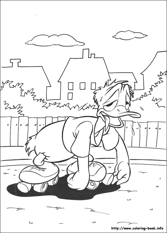 Donald coloring picture