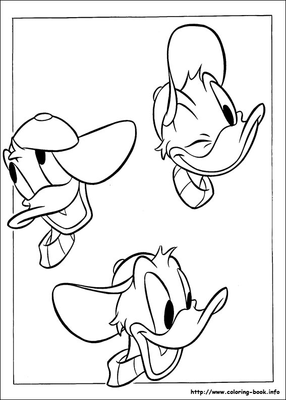 Donald coloring picture