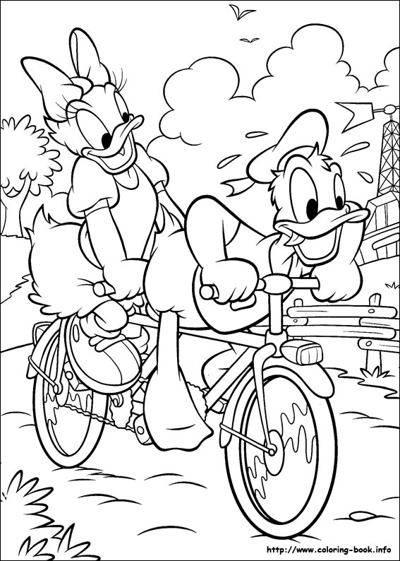 Donald coloring picture